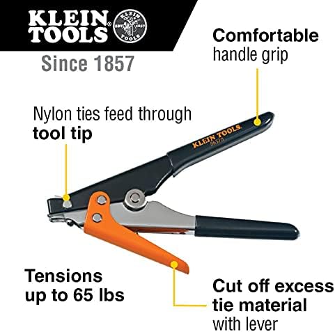 Klein Tools 86570 zatezanje za zatezanje, za veze sa 120 do 250 kilograma, isporučuje do 65 kilograma napetosti, rukohvata za udobnost i Malco 12F 12 in. Savijački alat, Multi