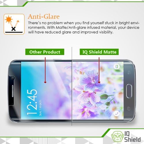 IQShield matte puni karoserija Kompatibilan je sa Samsung Galaxy S23 Plus 5G, uključuje zaštitni ekran protiv sjaja i filma protiv mjehurića