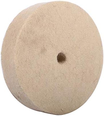 NIKOU 4 bež okrugli točak za poliranje, vuneni mekani Brusni disk za poliranje
