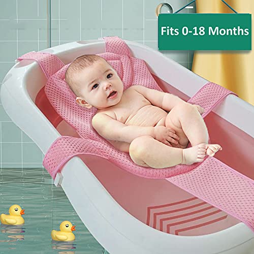 Mreža od novorođenčadi koje prozrači za bebe plutajuća pjena za bebe jastuk Podesiva neklizajuća jastuk za kadu za kadu za kadu za 0-18 meseci)