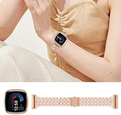 Folavii Band Case kompatibilan sa fitbitom Versa 3 / Versa 4 / Sense 2 / Sense Smart Watch,