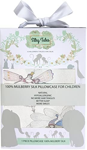 Silky Tales Toddler Jastučnica svila - Dječji jastuk - Poklopac za djecu 13x18 - Prirodni, hipoalergeni,