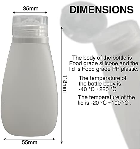 Lyob Liekov silikonski softveci za punjenje boca za ponovno puštanje TSA odobrene boce za putanje 3oz za toaletne potrepštine BPA besplatni kontejneri za losione, šampone, sanitet ili žene