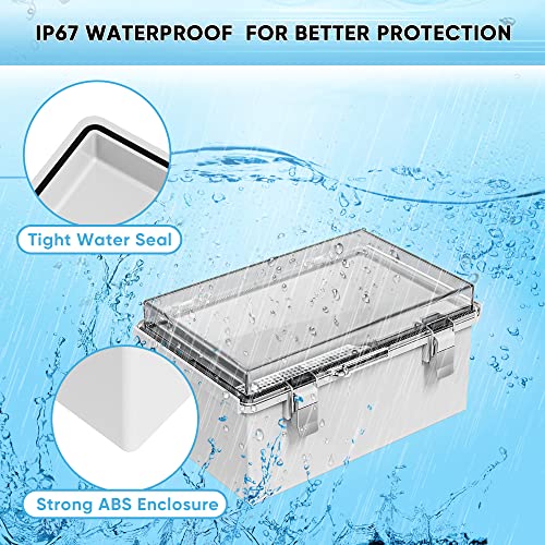 Geveelife vodootporna razvodna kutija ABS plastika, vanjski električni okvir IP67 Zglobni poklopac