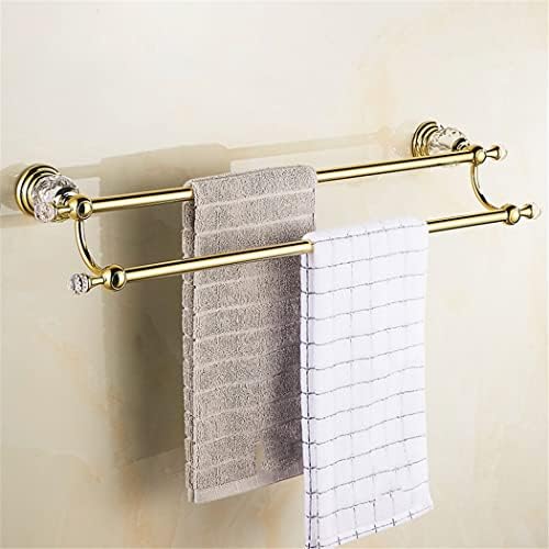 Polirano zlatno kupaonska oprema set s ručnikom nosač nosača s bljeskalicama nosač četkica za ručnik