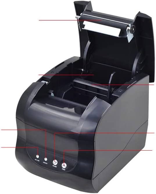 ZLXDP 80 MM Thermal 3 Inch Label Receipt Receipt Mobile Portable Printer direct Barcode Receipt Printer