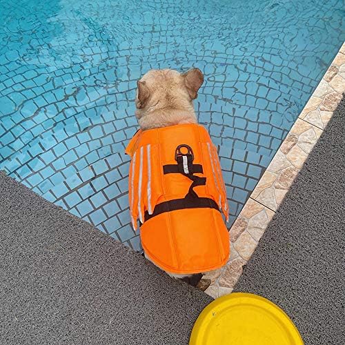 LXYDD PET ŽIVOTI Jakne, pasa za plivanje, korgija, medvjedići, mali i srednji psi, ljetna odjeća za igranje sa vodom, narandžastom, XS
