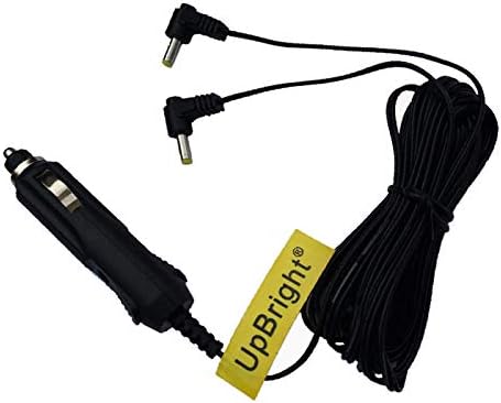 UpBright 9V-12V Car 2 Izlazni DC Adapter kompatibilan sa Philips DVD Player LY-02 LY02 AY4128 AY4197 AY5808