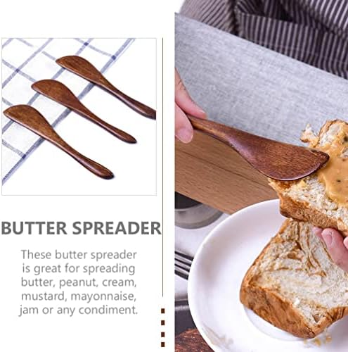OSALADI 10kom drveni noževi za puter sir rasipač drveni začinski nož za sendviče Jelly Spreader za kuhinjski restoran