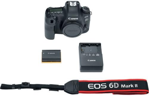 Canon EOS 6D Mark II DSLR komplet samo za tijelo kamere sa Canon 300-DG digitalnom torbom za gadgete + zamjenska bg-E21 baterija + 2 zamjenske LP-E6 baterije