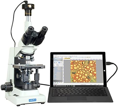 Omax 40X-2000x napredni LED plan Trinokularni složeni mikroskop+9.0 MP kamera