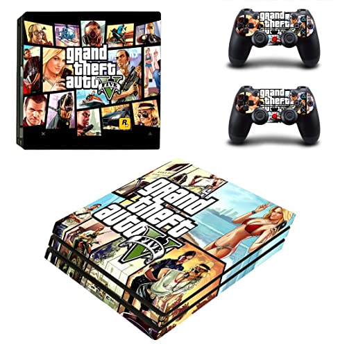 Za PS4 Pro - Igra Grand GTA Theft i auto PS4 ili PS5 naljepnica za kožu za reprodukciju 4 ili 5 konzola