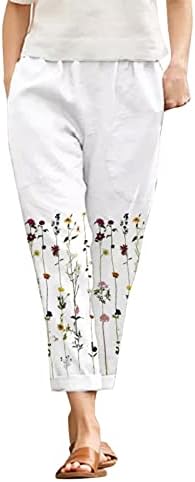 Miashui Casual pantalone Set za žene veće veličine žene lagani labavi stil opuštenog kroja elastični struk visokog