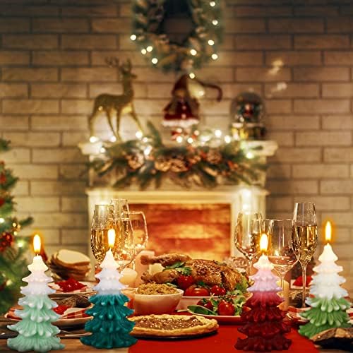 Božić mirisne svijeće poklon vosak realistična svijeća u obliku drveta za dom slatke Aromaterapijske svijeće za Božićnu zabavu praznik Nova godina dekoracija