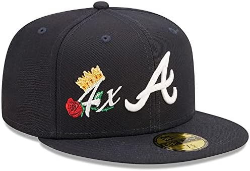 New Era Atlanta Braves 59PETTY 4x šampioni Svjetske serije Crown Retro kapa, šešir