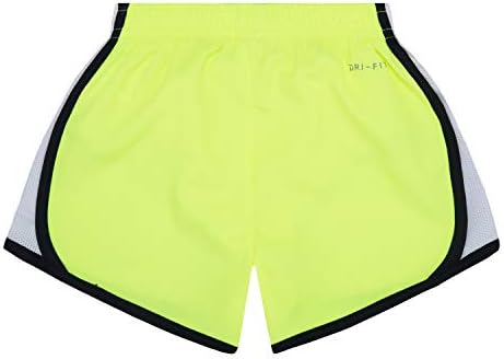 Nike dječje odjeće djevojke 'male dri-fit tempo kratke hlače, volt / crno, 6