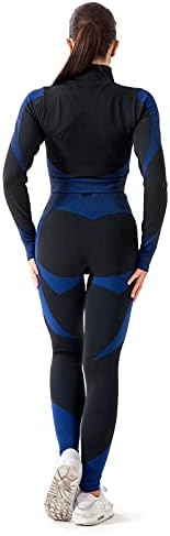 Joga hlače setovi za vježbanje za žene 2 komada bešavne visokog struka Yoga gamaše sa sportskim