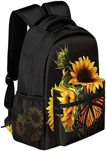 Ruksaci leptira za djevojčice Dječji dječaci, suncokret uzorak casual lagane školske torbe laptop ruksak studentski
