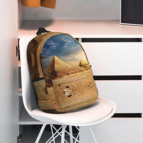 PSVOD Egipatska piramida u pustinskom ruksaku, ruksak za laptop, muški i ženski fakultet, pogodan za putovanja, rad i školu