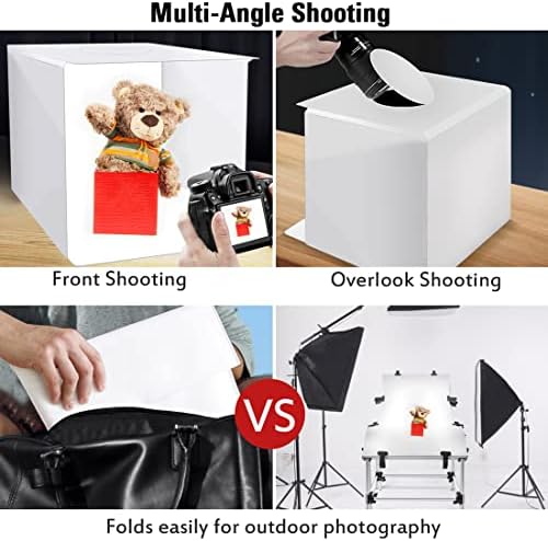 Sklopivi Foto Studio Light Box Kit, 12.2 x 12.2 inčni prijenosni štand za snimanje fotografija