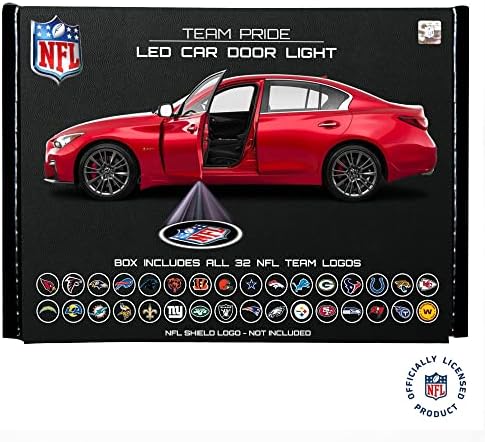 Spirportural NFL Kansas Chiefs Chiefs LED laserski projektor svjetlo za vrata automobila - LED lampica