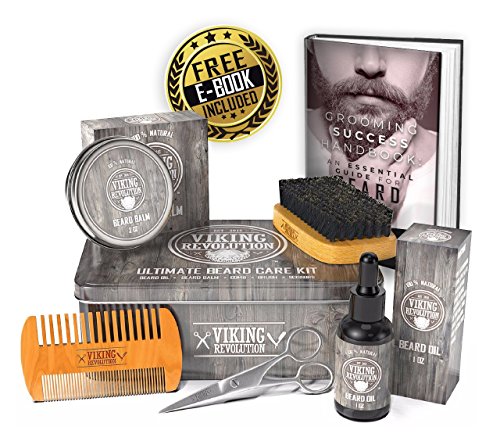 Viking Revolution komplet za njegu brade za muškarce-Ultimate Beard Grooming Kit uključuje