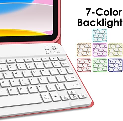 Fintie torbica za tastaturu za iPad 10th generacija 10.9 inčni Tablet sa držačem olovke - Meki