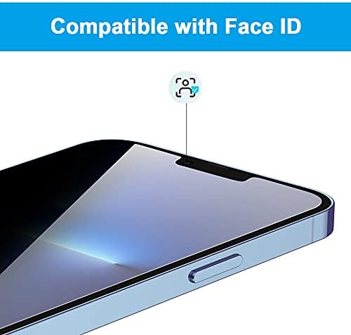 Staklo-M [2 Pakovanje] Zaštita ekrana za privatnost za iPhone 13 Pro Max/iPhone 14 Plus, kaljeno staklo protiv peepa, poklopac ekrana sa punom pokrivenošću kompatibilan sa Face ID-om