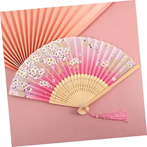 Abaodam vjenčani ukras HANDHELD ventilatori Handeheld Chinoiseie dekor Chinease Ručni ventilator cvjetni sklopivi