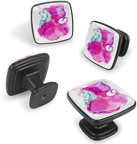 4 komada gumbe za ormariće Jednorna ladica za akvarelu povlačenja za kuhinjski ormar kupaonski