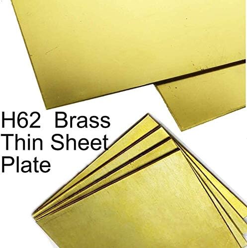UMKY mesing ploča mesing bakar lim ploča Metal sirovo hlađenje industrijski materijali H62 Cu Debljina 1mm, 1 * 150 * 150mm metalna folija