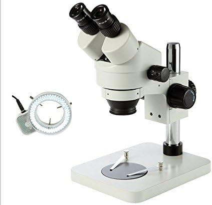 GOWE 7x-45x stoni stub postolja Zoom binokularni Stereo mikroskop pregledajte PCB mikroskop+ 60led mikroskop