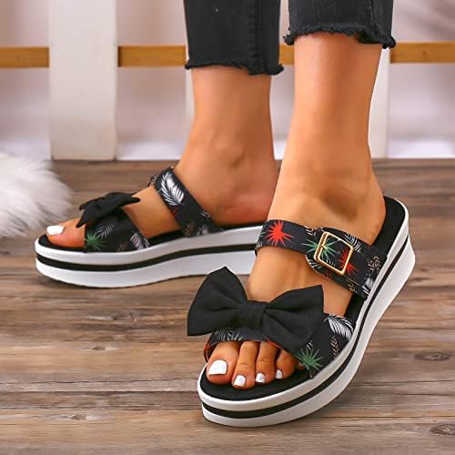 Sandale platforme Žene Chunky Heel Print / Pure Color Anket Karakter Roman Sandale Boho Beach Sandale hodajući