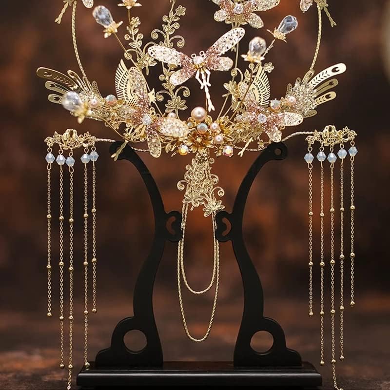 YCFBH Kineski moderni ručni buketi Ventilatori ručno izrađeni cvijeće Vjenčani nosač nakita