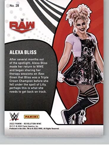 2022 Panini Revolution WWE Vortex # 28 Alexa Bliss Wrestling Trgovačka kartica