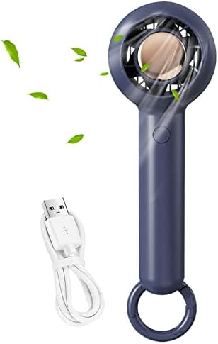 WNVMWI Mali ručni ventilator prijenosni USB punjivi lični ventilator 2 Brzina podesiva jak vjetar skrivena