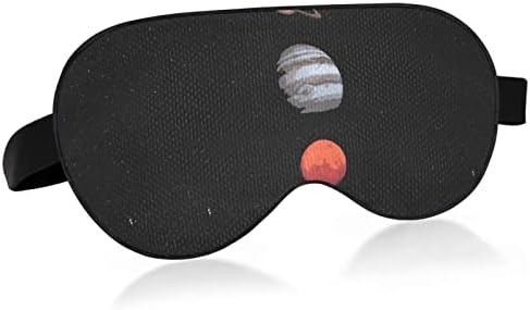 Unisex Sleep maska ​​za oči Galaxy-zvjezdane-nebeske planete Noćna maska ​​za spavanje za spavanje u udobnom okupu