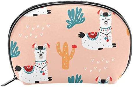 Kozmetičke vrećice za žene, torbe torbice za šminku Organizator za skladištenje šminke Djevojke, Llama kaktus crtani lijepa životinja