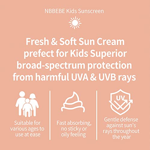 Korea NBBEBE Dječija krema za sunčanje za osjetljivu kožu djece sa širokim spektrom spf50+ / PA++++, Dječija krema za sunčanje, 40ml