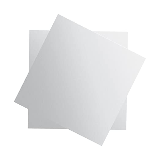 2Qty 99,5% Aluminijumski lim 12 x 12 x 1/8 pravougaonik aluminijumska metalna ploča prekrivena zaštitnim