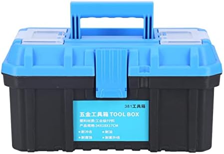 Ywbl-wh kutija za alate PP hardverska kutija za skladištenje kućišta plastični prijenosni dvostruki sloj električarni kofer 381, kutija za alate