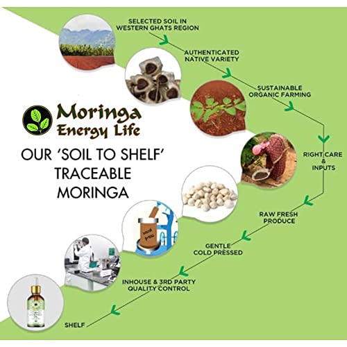 Moringa Energy Life Moringa ulje organsko, čisto hladno prešano, jestivo za hranu, koristi se