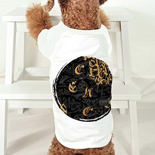 Elegantna majica za pse-majica za najboljeg dizajna-grafička odjeća za pse-Bijela, 2XL