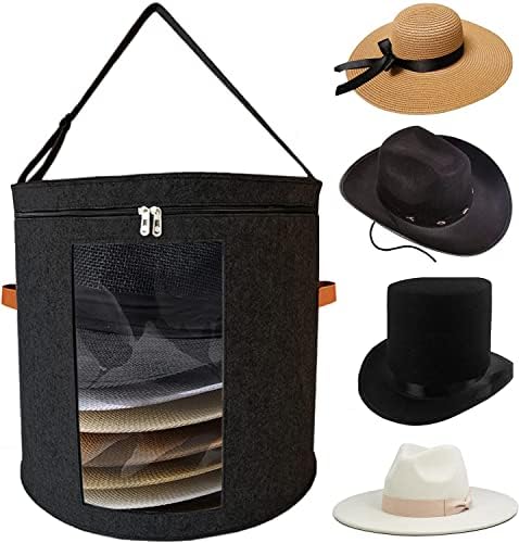 Yofuhope 19 D X 17 H sat, kutije za odlaganje šešira za žene i muškarce, kaubojski kaputijski okvir