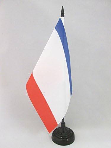 AZ Flag Republika Krimska zastava 5 '' x 8 '' - Rusija - Krimski stol zastava 21 x 14 cm - crna plastična stick i baza