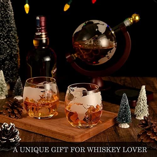 Pokloni za muškarce, Božić čarapa Stuffers za tatu, Whisky Stones Set, Whisky Decanter Set sa