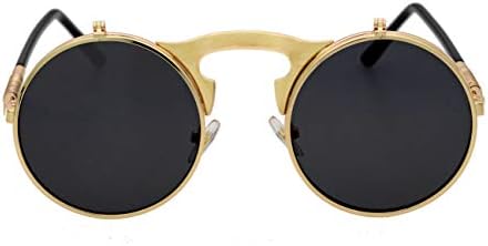 J & amp;L naočare Retro preklopne okrugle naočare Seampunk naočare za sunce