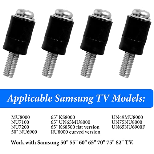 Vijci za montažu na zid Vijci za Samsung TV-M8 x 45mm sa odstojnicima dužine 25mm, čvrsti Vijci za vijke za montažu Samsung TV-a, vijci za montažu na TV rade sa Samsungom 50 55 60 65 70 75 82 TV