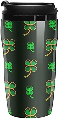 Irski četvero list sretni dijelovi sretan St. Patrickov dan šalice za kavu Čaj sa poklopcem za kućni uredski putnik