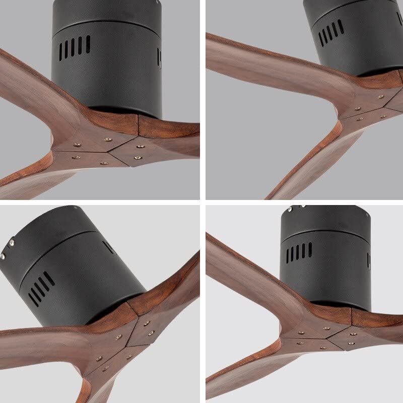 Chezmax Moderni jednostavan drveni stropni ventilator bez lampe ventilatora spavaće sobe modna ukrasite